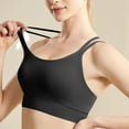 thumbnail image 2 of Strappy Sports Bra for Women, Criss-Cross Back Padded Yoga Bra , Wireless Medium Support Workout Tops, 2 of 5