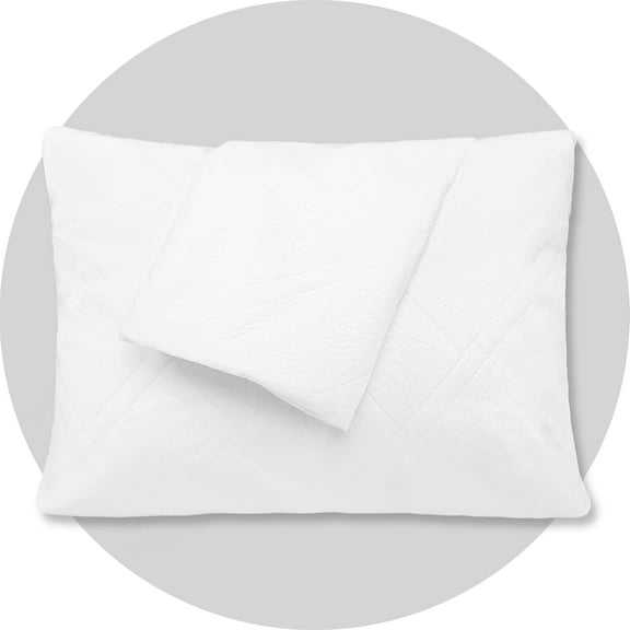 3D Air Fabric Waterproof Pillow Protectors with Zipper, Pillow Covers Set of 2 Zippered Pillow Case Pillow Encasement Soft Breathable ( Standard, Square)