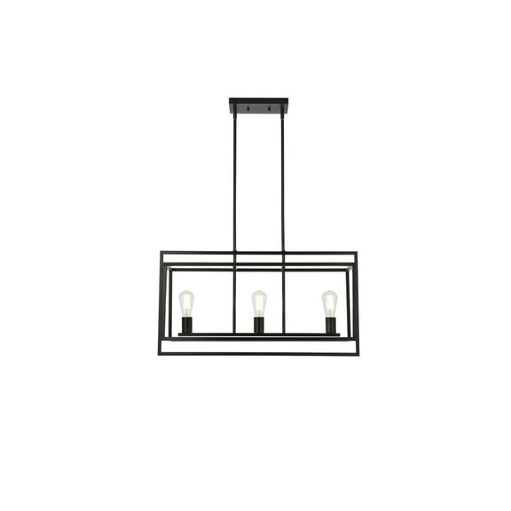 Voir 3 lights pendant in black