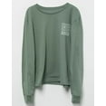 thumbnail image 2 of Roxy Girls Kids Youth Swell Seekers Graphic Print Long Sleeve Tee T-Shirt (4, Sage), 2 of 4