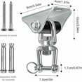 thumbnail image 2 of Gancho de Techo CHAO Niño Adulto SUS 304 Acero Inoxidable 360 para Colgar con 4 Tornillos, 2 of 4