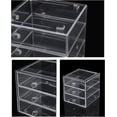 thumbnail image 4 of Caja organizadora de maquillaje AJIODA con 3 cajones acrílicos, 4 of 7