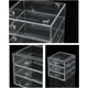 thumbnail image 4 of Caja organizadora AJIODA con 3 cajones de acrílico transparente para maquillaje, 4 of 8