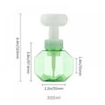 thumbnail image 4 of 2 Pieces 300ML Flower Shape Foam Bottle Dispenser Flower Shaped Foaming Container Flower Shape Pump Bottle Travel Liquid Soap Dispenser for Travel (Pink), 4 of 7