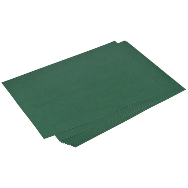 Uxcell Papel de Cartulina para Álbum 8.3" x 11.7", 92 lb/250gsm, Verde Oscuro 20 Paquete
