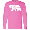 thumbnail image 3 of Inktastic West Virginia White Bear Silhouette Long Sleeve T-Shirt, 3 of 5