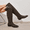 Khaki, variant on Women's Over The Knee High Low Block Heel Riding Boots Fashionable Comfortable Autumn Winter Shoes