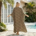 thumbnail image 6 of Justay Story Kaftan Dresses for Women Cover up One Size Swimsuit Beach Dresses Leopard, 6 of 8