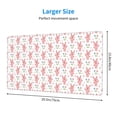 thumbnail image 2 of Bingfone Hello Rabbit Large Gaming Mouse Pad,Extended Desk Mousepad with Stitched Edges,Non-Slip Base,Water Resist Keyboard Pad for Gamer, Office & Home, 29.5 x 16 in, 2 of 6
