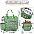 thumbnail image 5 of Green Alligators Icons Pattern Womens Lunch Box for Work,Insulated Large Lunch Bag for Tween and Teen,Loncheras Para Mujer,Leakproof Adult Lunch Bag for Work,Beach,Travel,Picnic,Camping, 5 of 7