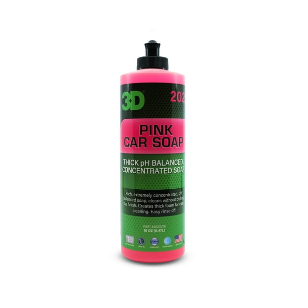 3D Pink Car Soap Car Wash & Cleaner Made in USA All Natural No