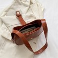 thumbnail image 2 of Bolso de hombro sencillo para mujer, Bolso de Color sólido de cuero PU, Bolso para citas diarias para mujer, 2 of 6