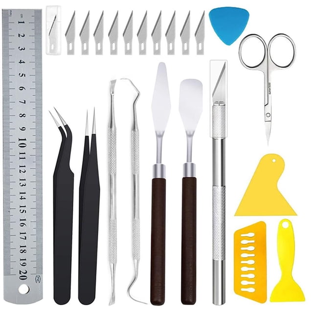 Kit De Herramientas De Deshierbe De Vinilo, Herramientas De Modelado, Herramientas De Tallado De Vinilo Para Trabajo De Arte Diy, Corte De Álbumes De Recortes Yuarrent HA035560-00