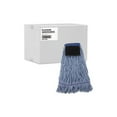 thumbnail image 2 of Mop Head, Loop-End, Cotton With Scrub Pad, Medium, 12/Carton BWK902BL, 2 of 9