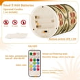 thumbnail image 4 of WOBOGO Size Combo Candle Flickering Flameless with Remote Control and Timer for Romantic Atmosphere Retro Carpet, 4 of 7