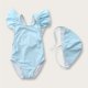 thumbnail image 2 of Odeerbi 2-24 Meses Traje de Baño de Una Sola Pieza Para Niñas Con Sombrero de Sol Traje de Baño de Verano Con Impresión Linda, 2 of 5