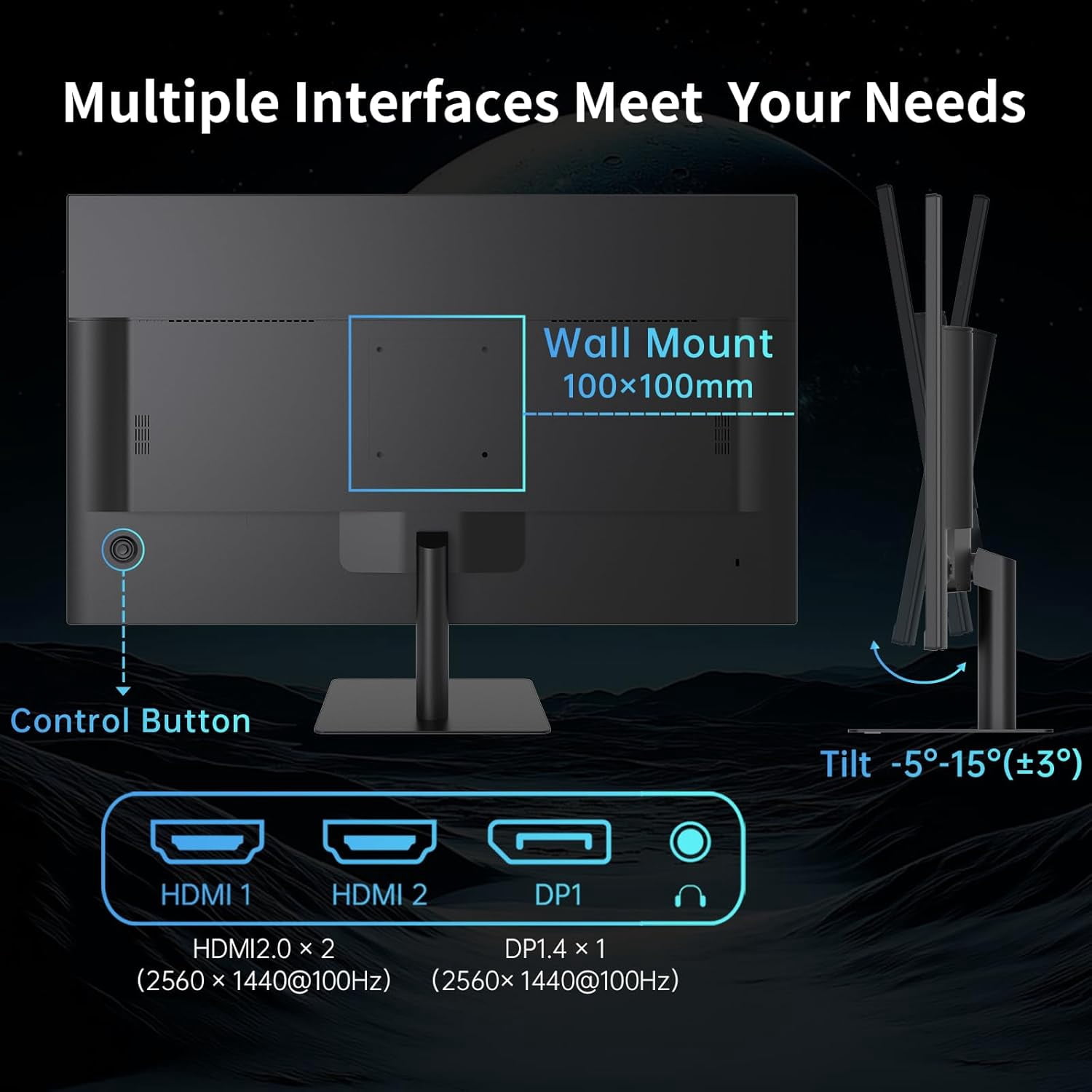 KTC 32 Inch 2K 120Hz Computer Monitor, IPS QHD 2560x1440 Monitor with Ultra-Thin Bezels, HDR10, Adaptive Sync, HDMI/Display Ports, Tilt Adjustable, Eyecare, Ideal for Office and Casual Gaming