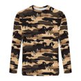 thumbnail image 7 of Aueoeo 2 Piece Tracksuit Outfits For Mens Casual Camouflage Graphic Print Crewneck Pullover and Sweatpants Sport Set, 7 of 7
