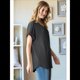 thumbnail image 5 of Blusa Informal de Verano para Mujer, de Corta, con Cuello en V, de Punto, Holgada, , Elegante. Gris Oscuro XL, 5 of 8