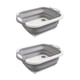 thumbnail image 2 of Tabla de cortar plegable 3 en 1 con lavaverduras y escurridor | Fregadero de cocina portátil multifunción para preparar alimentos | Paquete de 2 tablas de cortar plegables, 2 of 6
