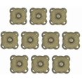 thumbnail image 3 of 10 Sets Bronze Sew In Magnetic Bag Clasps Button Snaps Tone Purse Great For Closure Handbag Clothes Sewing Craft No Tools Required Plum Blossom 18mm (, 3 of 4