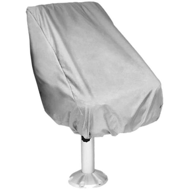 Funda de asiento Protector de cierre elástico Funda de asiento de pesca para barco Silla de capitán Barco al aire libre Plegable A prueba de polvo Resistente a los rayos UV Imperme