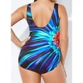 thumbnail image 3 of HAWEE One-Piece Swimsuits for Women Plus Size Mid Waist Monokini Tummy Control Bathing Suits Retro Full Coverage Swimwear, 3 of 3