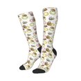 thumbnail image 2 of Fotbe Donut Sloth print Women's Men's Novelty Crew Socks Cotton Socks Knee High Socks for Walking,Running,Nurses,Pregnancy, 2 of 8