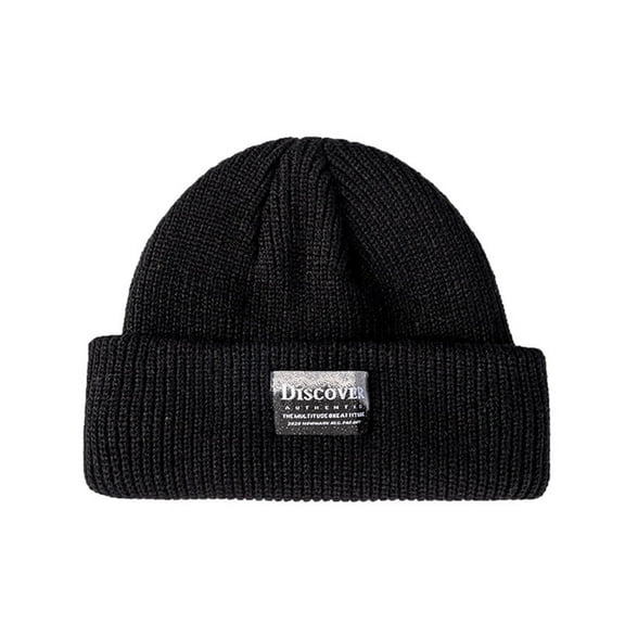 Puntoco Clearance Winter Hats for Men and Women Woolen Earmuffs Warm Woolen Hatdome Flanging Knitted Hat