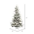 thumbnail image 5 of Vickerman 7.5' x 57" Flocked Sierra Fir Artificial Christmas Tree, Unlit, 5 of 6