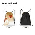 thumbnail image 5 of Kdxio Christmas Snowman Gift Print Drawstring Backpack Bag,Waterproof Draw String Back Sack, Gym Drawstring Bags Swim Bag For Unisex, 5 of 9