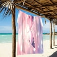 thumbnail image 2 of Ryvnso Butterfly on Starry Sky Oversized Beach Towel Microfiber Bath Blankets Swimming Fitness 37" x 74", 2 of 5