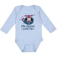 thumbnail image 3 of Inktastic Nonni Loves Me Baby Bear Boys Long Sleeve Baby Bodysuit, 3 of 5