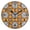 Black, variant on 9.84in Decorative Pattern Design PVC Canvas Wall and Table Clock with Canvas Texture, Black or Gold Hands