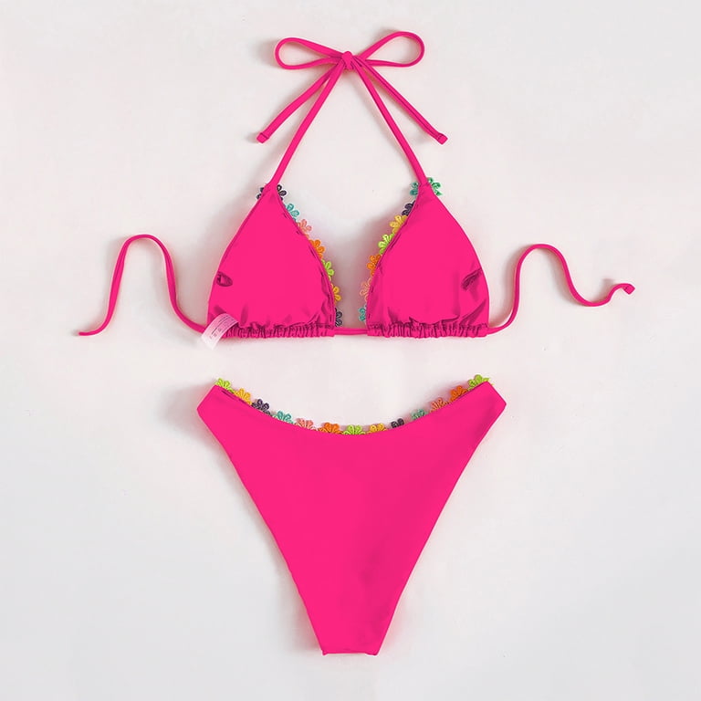 UTSJKR Women's Lace Bikini Set Sexy 2 Piece Bikinis Spaghetti