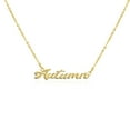 thumbnail image 3 of SuperJeweler Autumn Nameplate Necklace in Gold 16 inches All Names Available for Women, 3 of 3