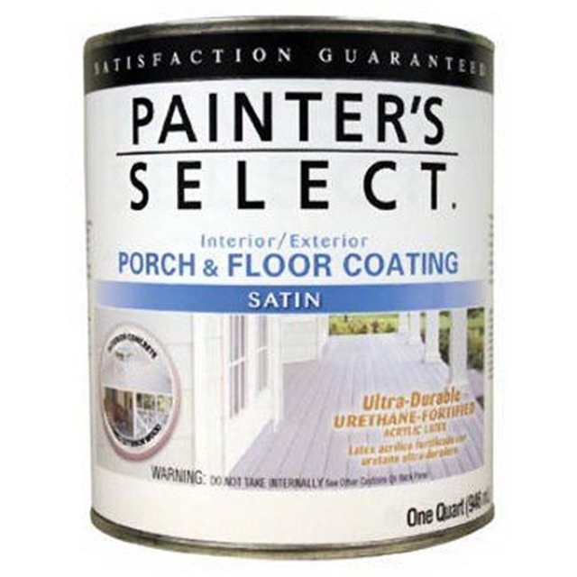 True Value 112167 1 qt Interior & Exterior Satin Porch & Floor Coating, Urethane Fortified - Light Gray
