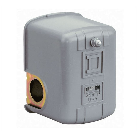 Pressure Switch, (1) Port, 1/4 in MNPT, DPST, 60 to 200 psi, Standard Action