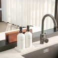 thumbnail image 2 of Set dispensador de jabón Prus Waso Kitchen, blanco, con bandeja de cristal, 2 of 7