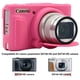 thumbnail image 2 of Funda de silicona para cámara Canon PowerShot SX740 BOVKE, color rosa, 2 of 7