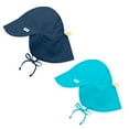 thumbnail image 1 of i play Baby and Toddler Flap Sun Protection Hat-Navy and Aqua - 2 Pack, 1 of 3