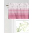 thumbnail image 6 of Valances for Windows Pink White Gradient Rod Pocket Cafe Window Treatments Valance Curtains for Kitchen Bathroom Laundry Basement Windows 56"x16", 6 of 9