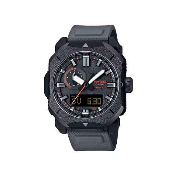Casio PRO TREK Climber Line Triple-Sensor Atomic-Solar Watch - Men's, Gray