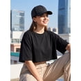 thumbnail image 2 of SAWOBUUN Women Studded Rhinestone Baseball Cap Bling Sequins Adjustable Hat Sparkle Sun Cap, 2 of 2