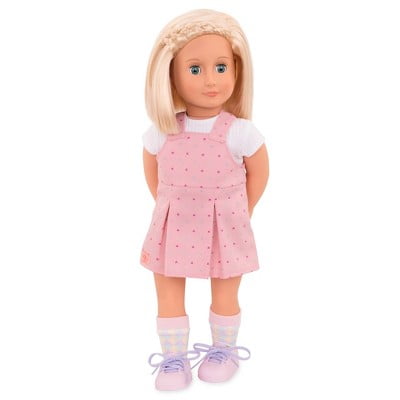 our generation doll brown hair green eyes