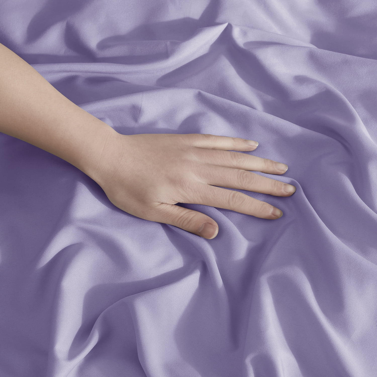 LammaLoe Duvet Cover Queen, Luxury Microfiber 3 Piece Bedding Sets with 2 Pillow Shams, Lavender