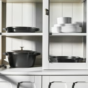 Staub 4 Piece Matte Black Stackable Cast Iron Cookware Set
