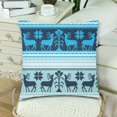 thumbnail image 3 of MKHERT Blue Pattern Throw Pillowcase Pillow Cover Cushion Couver 18x18 inch, Set of 2, 3 of 3