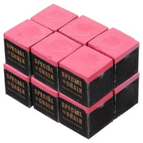 LEORX 24 pcs Pool Cue Chalk Billiard Chalk Cubes for Billiard Table Accessories (Pink)