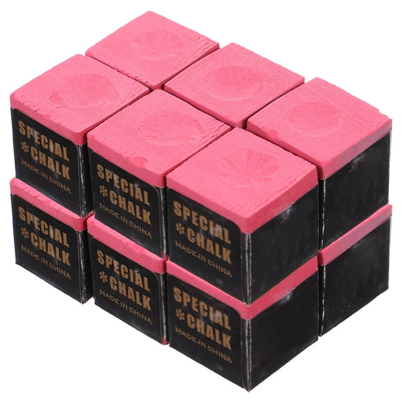 LEORX 24 pcs Pool Cue Chalk Billiard Chalk Cubes for Billiard Table Accessories (Pink)